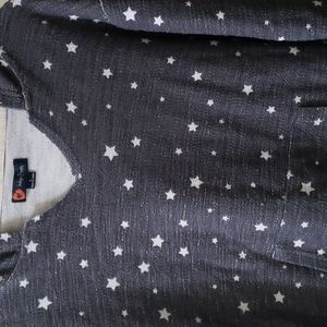 Indigo Poppy hooded sweatshirt